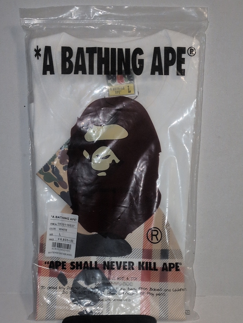 A Bathing Ape L Shirt White